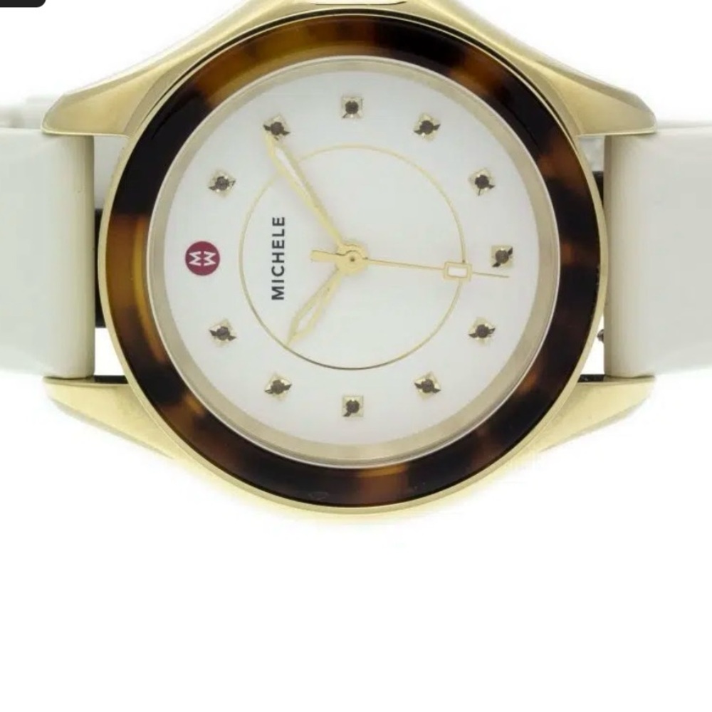 Michele Gold and White Smartwatch
